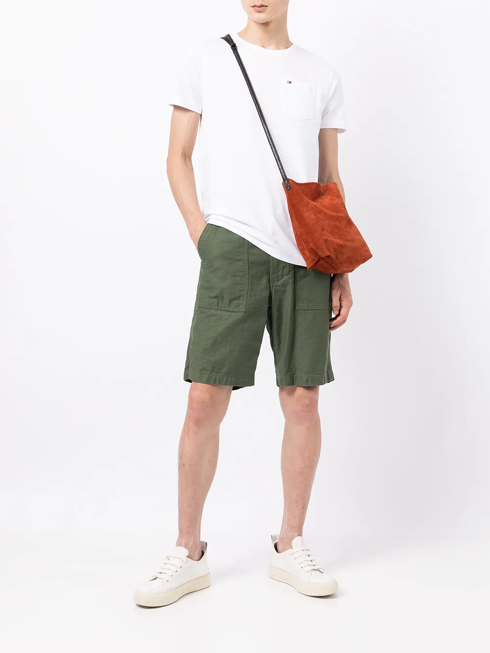фото Tommy hilfiger футболка с карманом и вышивкой
