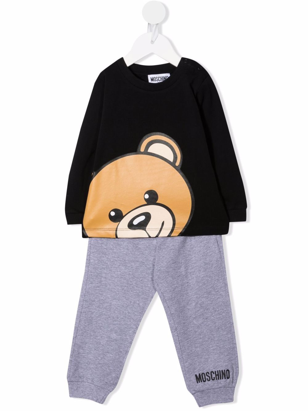 фото Moschino kids спортивный костюм с принтом teddy bear