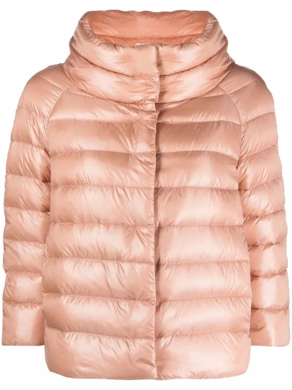 three quarter puffer coat