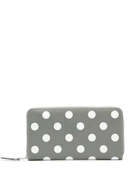 Comme Des Garçons Wallet polka dot-print zip-around wallet