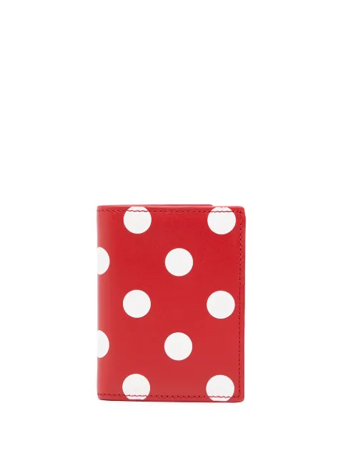 Comme Des Garçons Wallet tarjetero con estampado de lunares