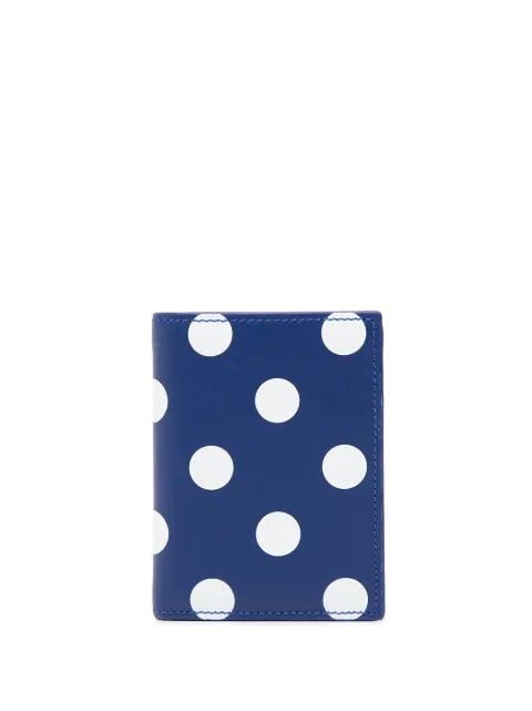Comme Des Garçons Wallet polka dot-print leather cardholder