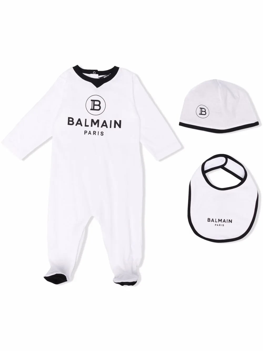 

Balmain Kids logo-print cotton pyjamas - White