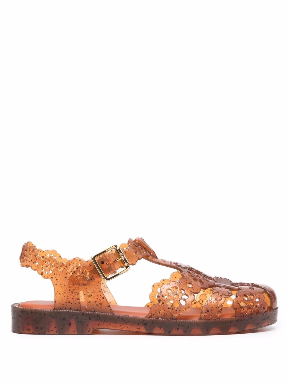 Viktor & Rolf X Melissa Possession Lace Jelly Sandals In Brown