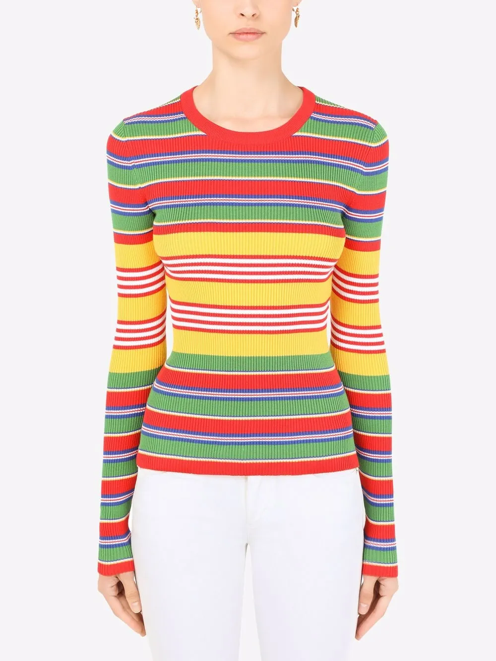 Dolce & Gabbana Gestreepte trui Rood