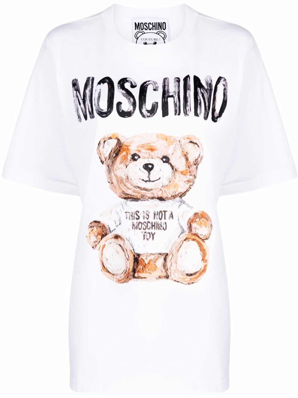 фото Moschino футболка с принтом teddy bear