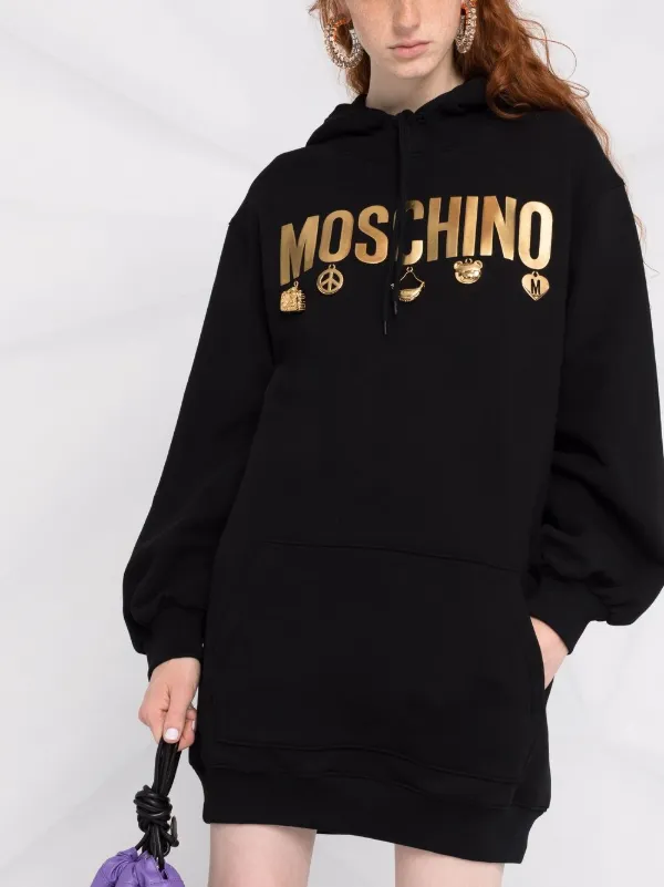 moschino hooded dress