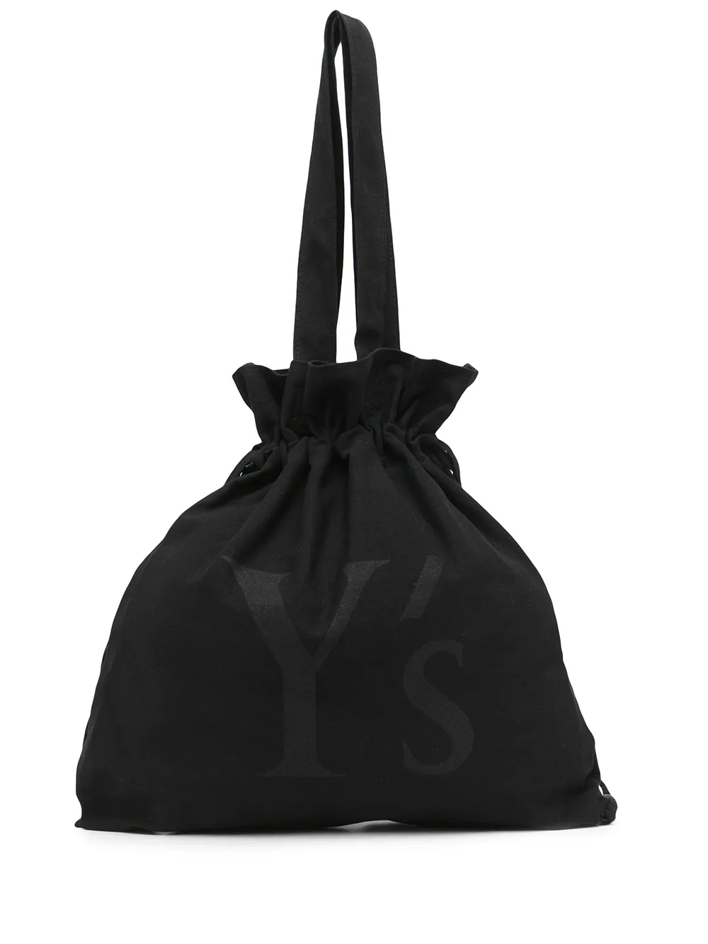Y's drawstring cotton tote bag
