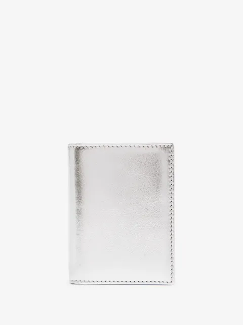 Comme Des Garçons Wallet tarjetero plegable metalizado