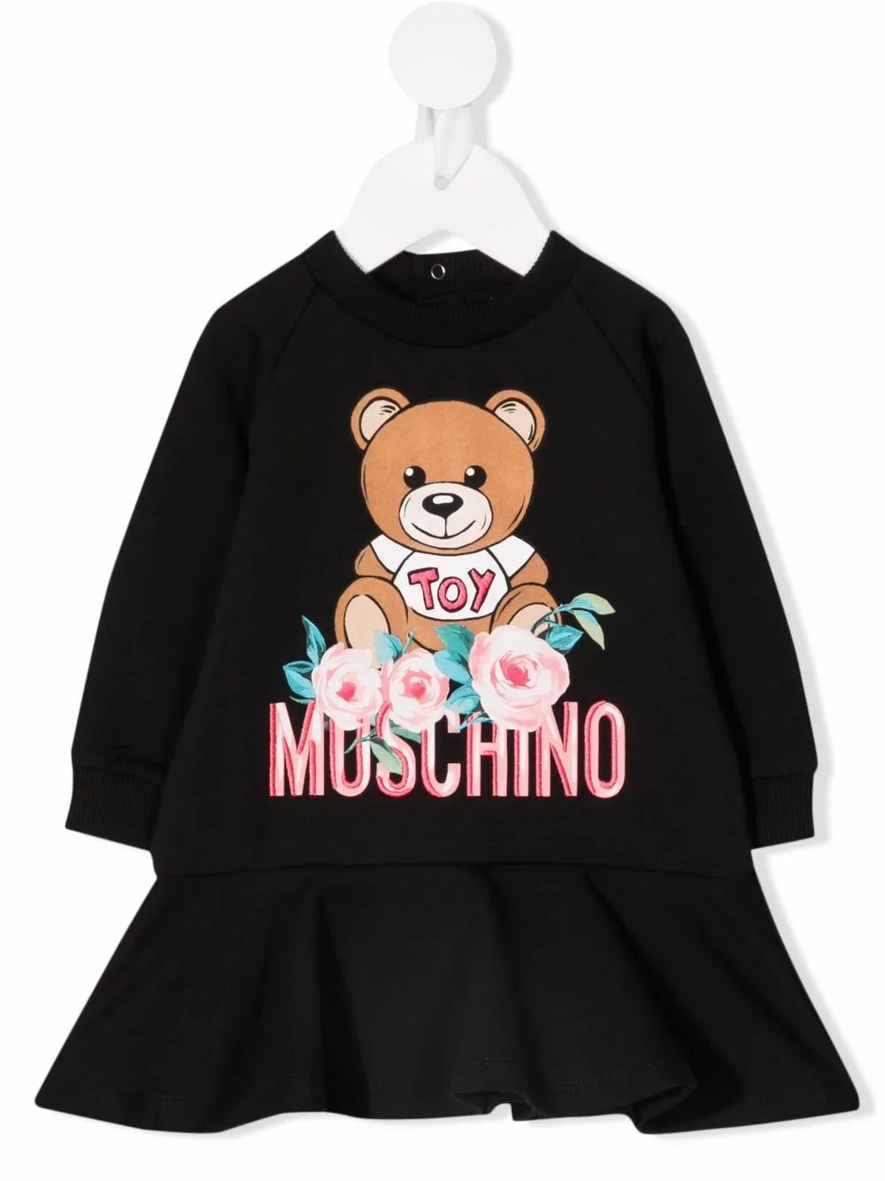 фото Moschino kids платье-толстовка teddy bear