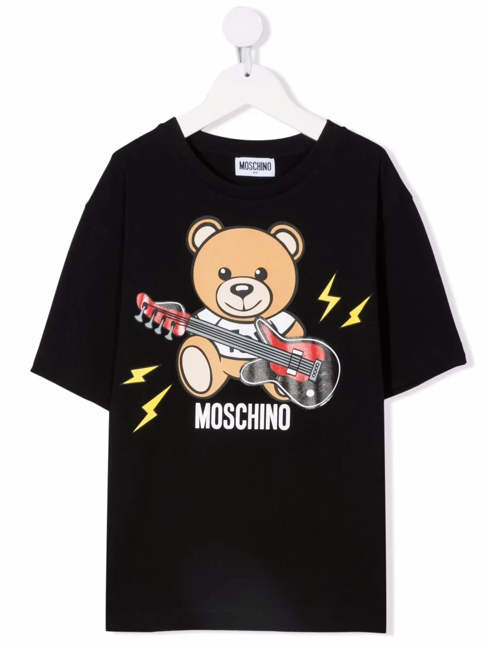 фото Moschino kids футболка с принтом toy bear