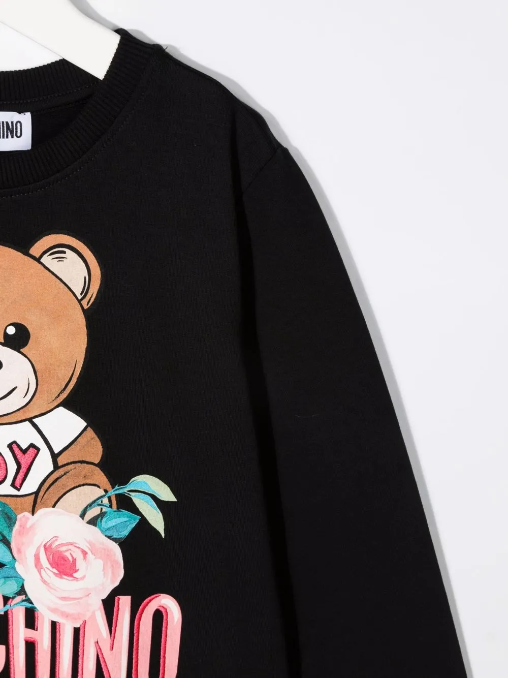 фото Moschino kids толстовка с принтом teddy bear