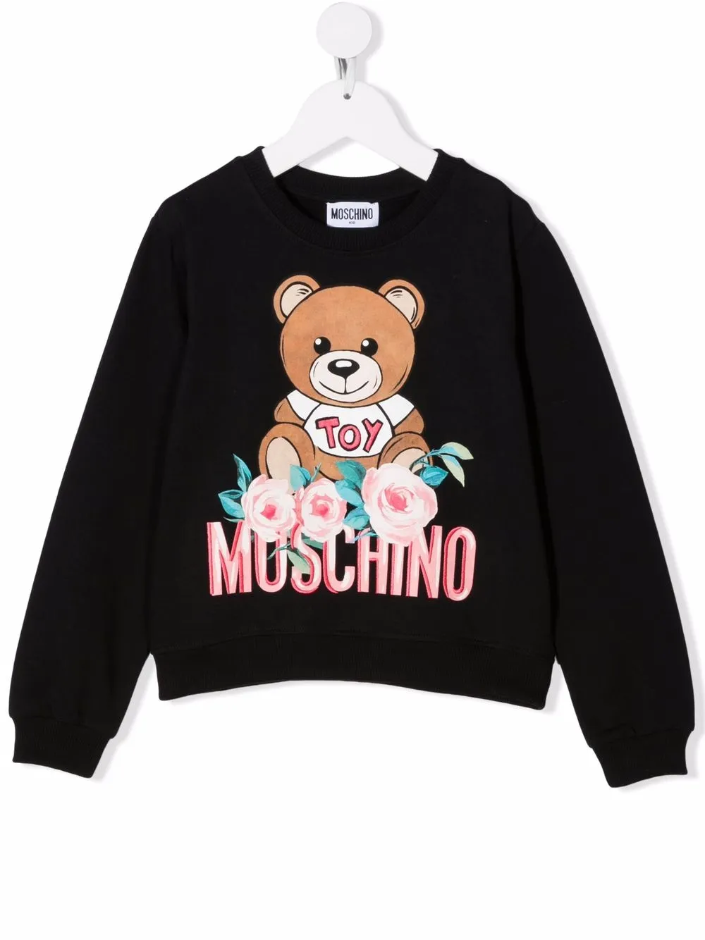 фото Moschino kids толстовка с принтом teddy bear