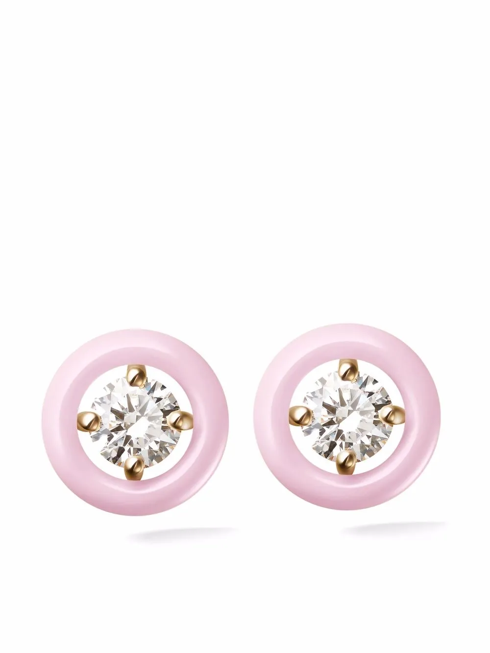 Melissa Kaye серьги-гвоздики Sylive из розового золота с бриллиантами