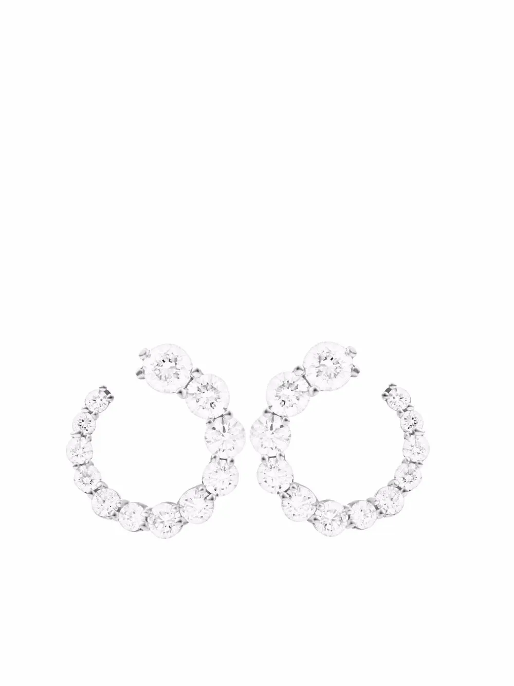 Melissa Kaye серьги Aria из белого золота с бриллиантами