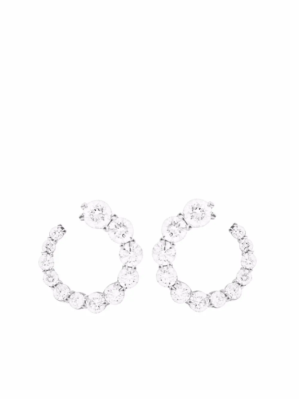 Melissa Kaye серьги Aria из белого золота с бриллиантами