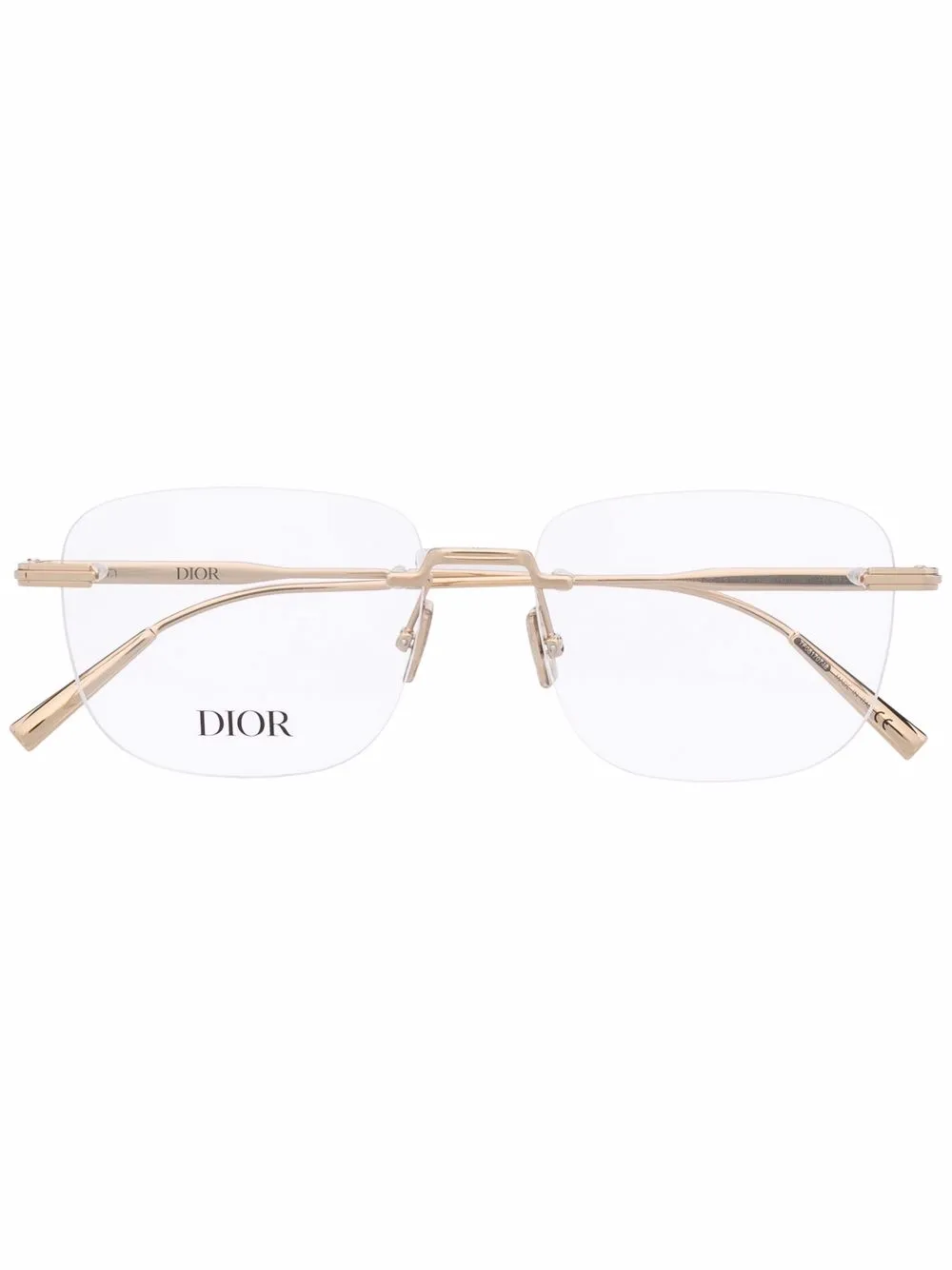 фото Dior eyewear очки в квадратной безободковой оправе