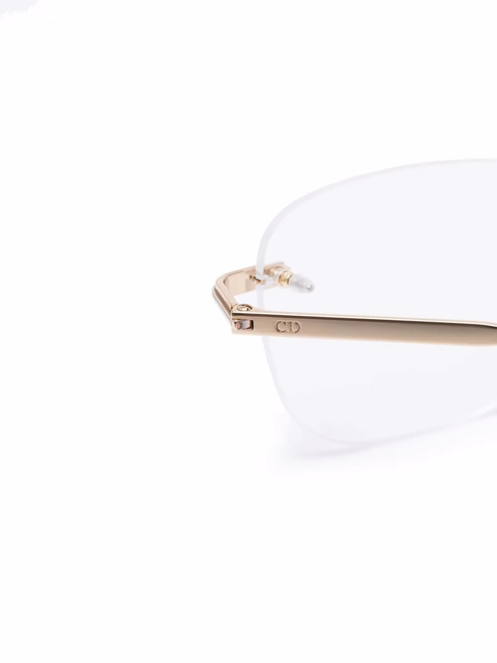 фото Dior eyewear очки в квадратной безободковой оправе