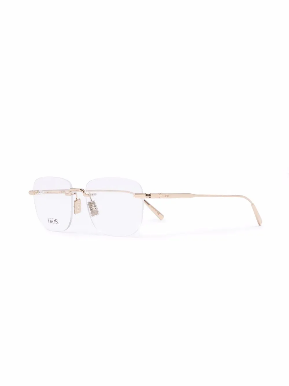 фото Dior eyewear очки в квадратной безободковой оправе