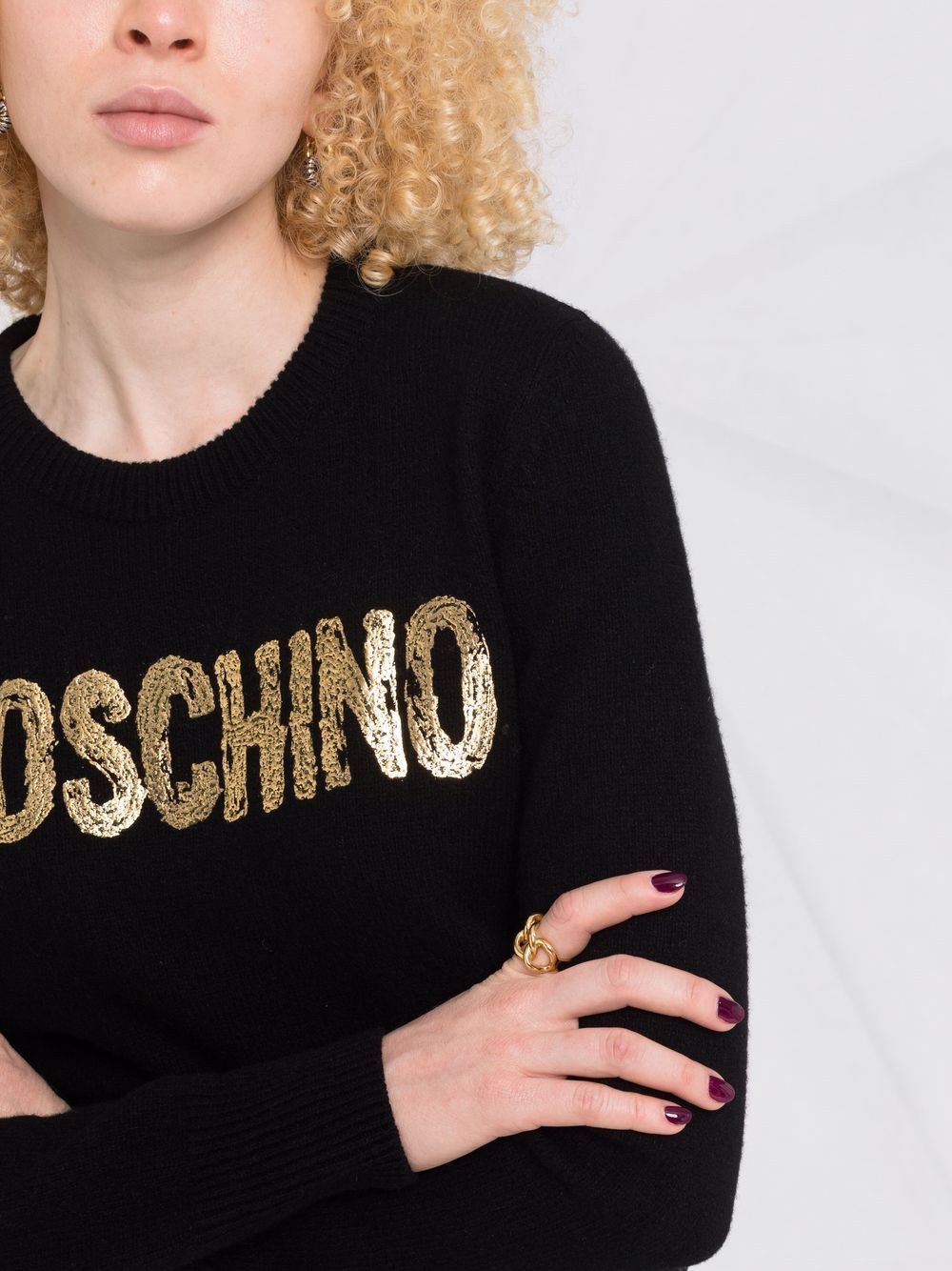 фото Moschino джемпер с 3d логотипом