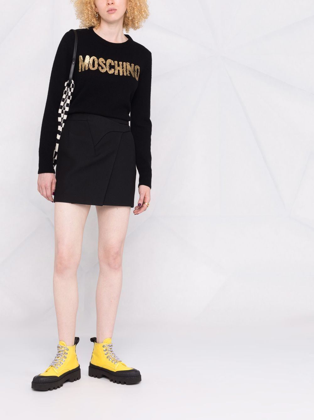 фото Moschino джемпер с 3d логотипом