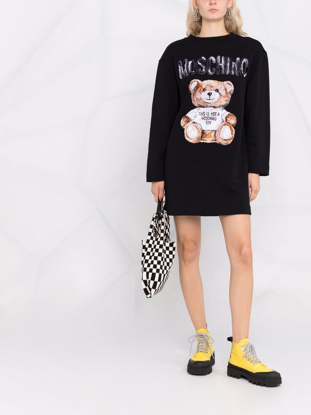 фото Moschino платье мини teddy bear