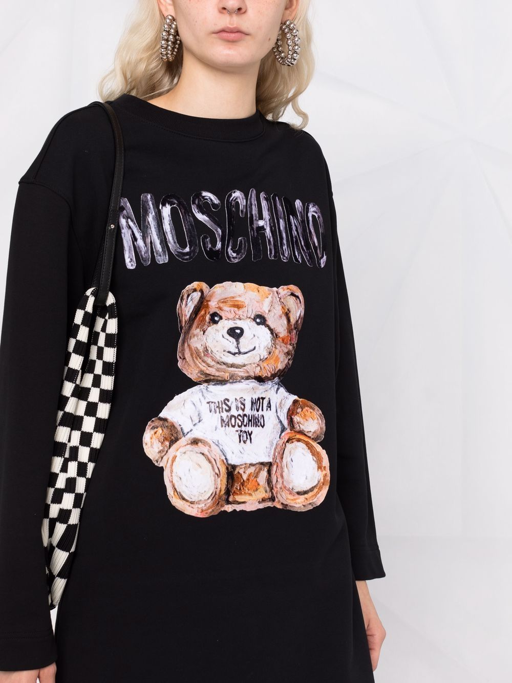 фото Moschino платье мини teddy bear