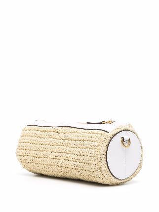 raffia cylinder shoulder bag展示图