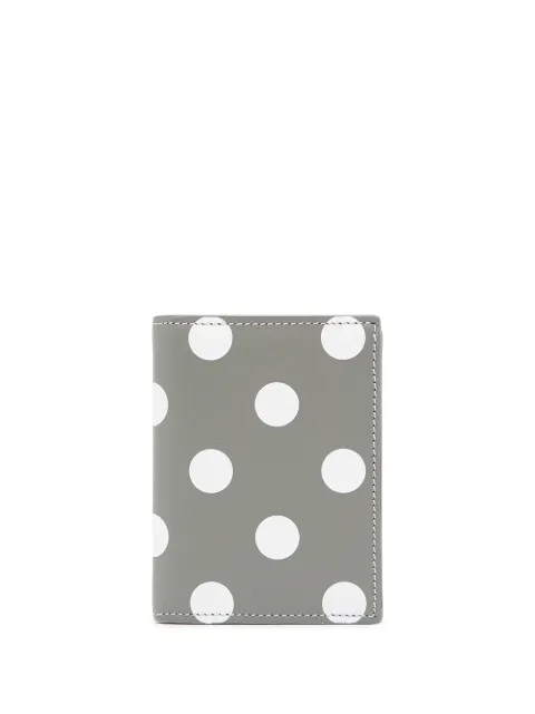 Comme Des Garçons Wallet porte-cartes en cuir à pois