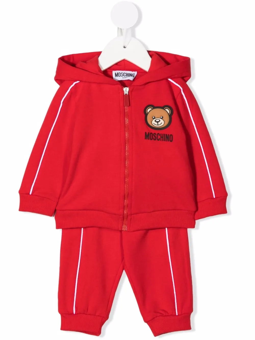 фото Moschino kids спортивный костюм с принтом teddy bear