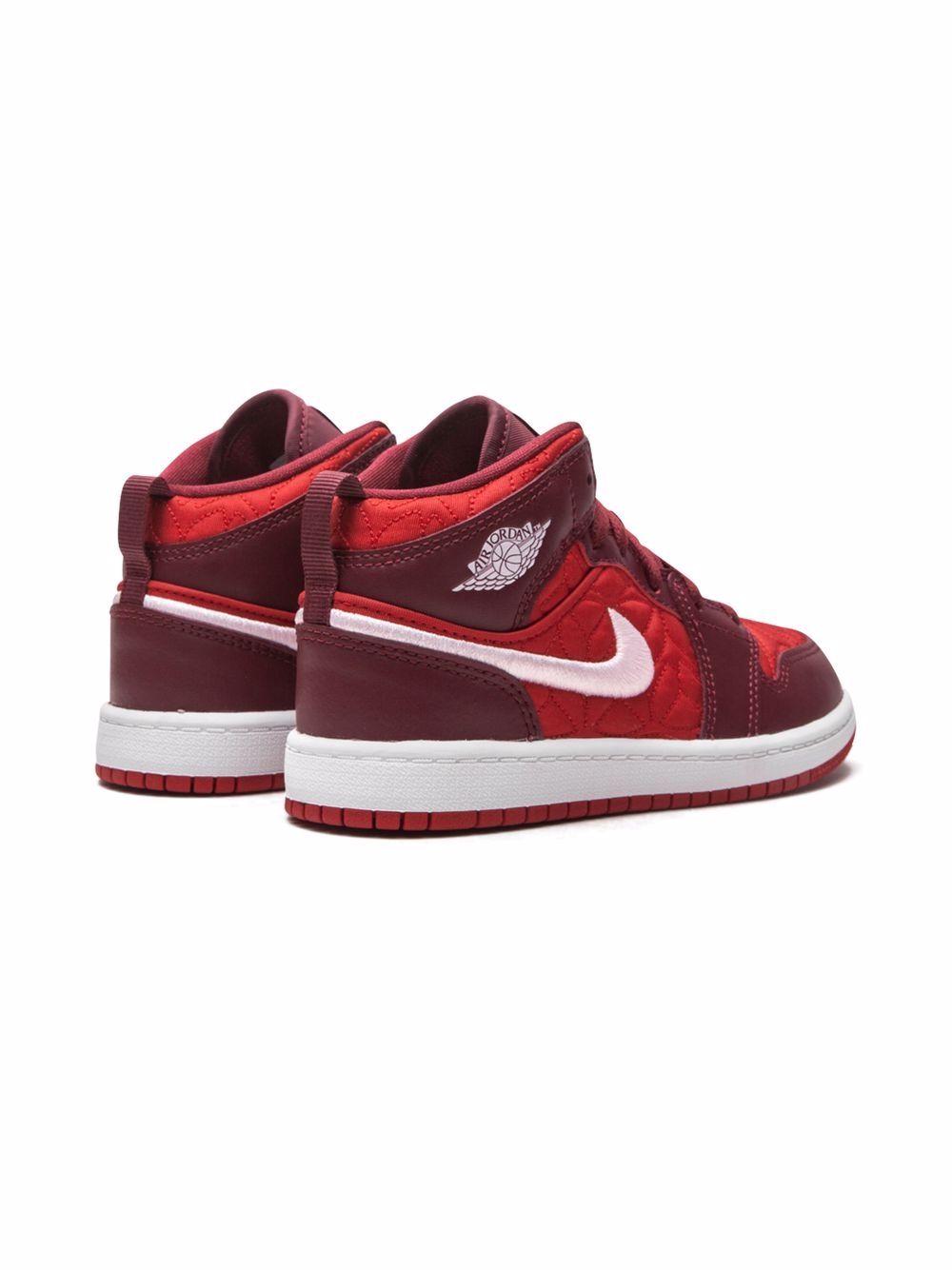 фото Jordan kids air jordan 1 mid se "red" quilt sneakers