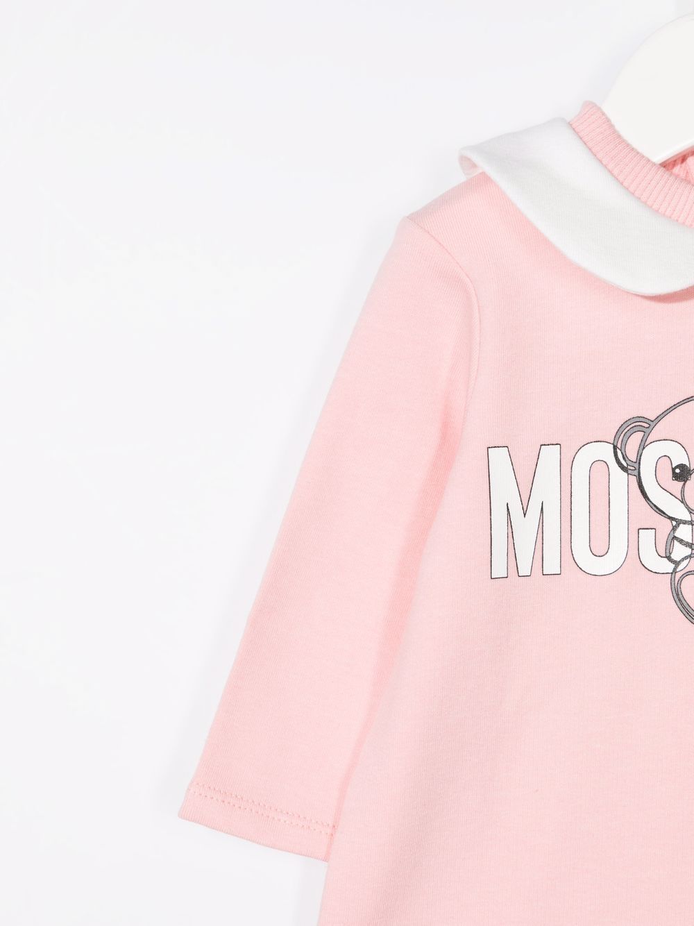 фото Moschino kids комплект из комбинезона и шапки с нагрудником