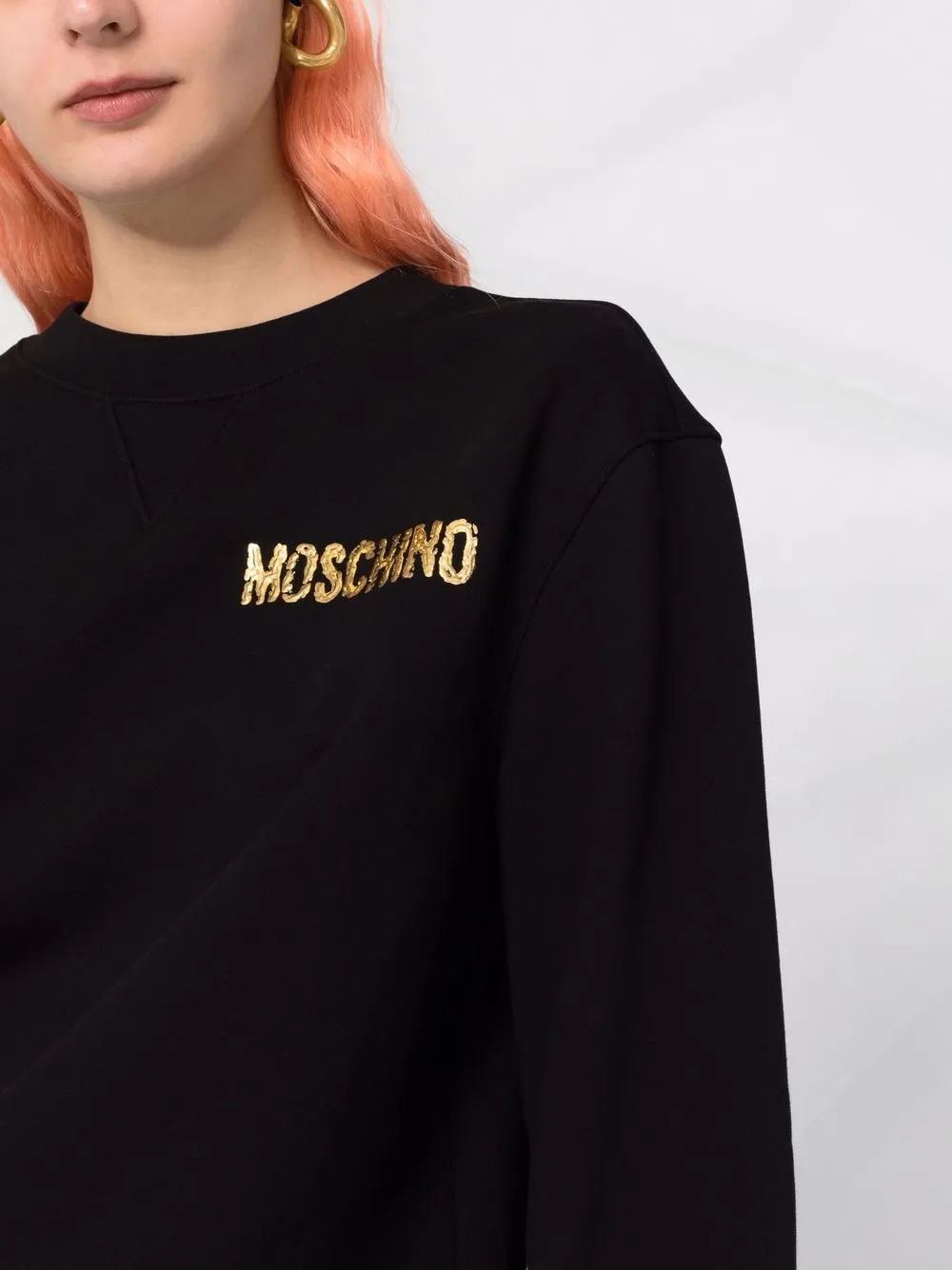 фото Moschino толстовка с логотипом и объемными рукавами