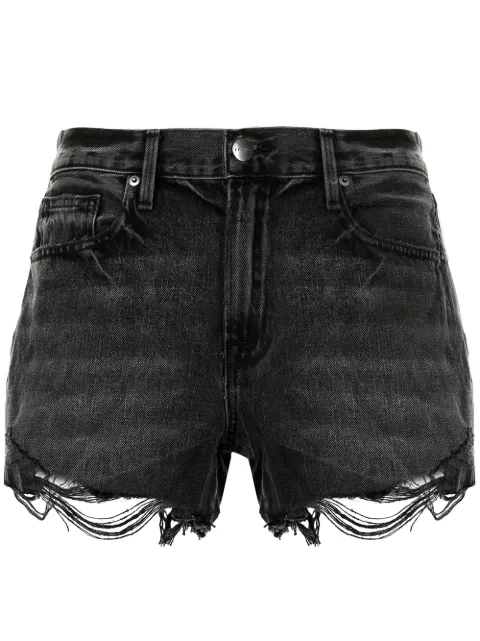 FRAME high-rise denim shorts