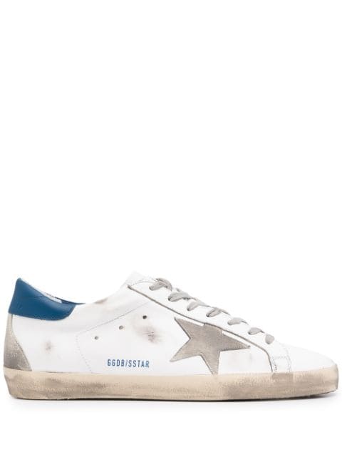 Shop Golden Goose star-patch lace-up sneakers with Express Delivery ...