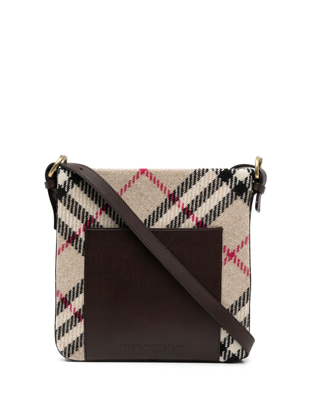 фото Burberry pre-owned сумка через плечо в клетку nova check