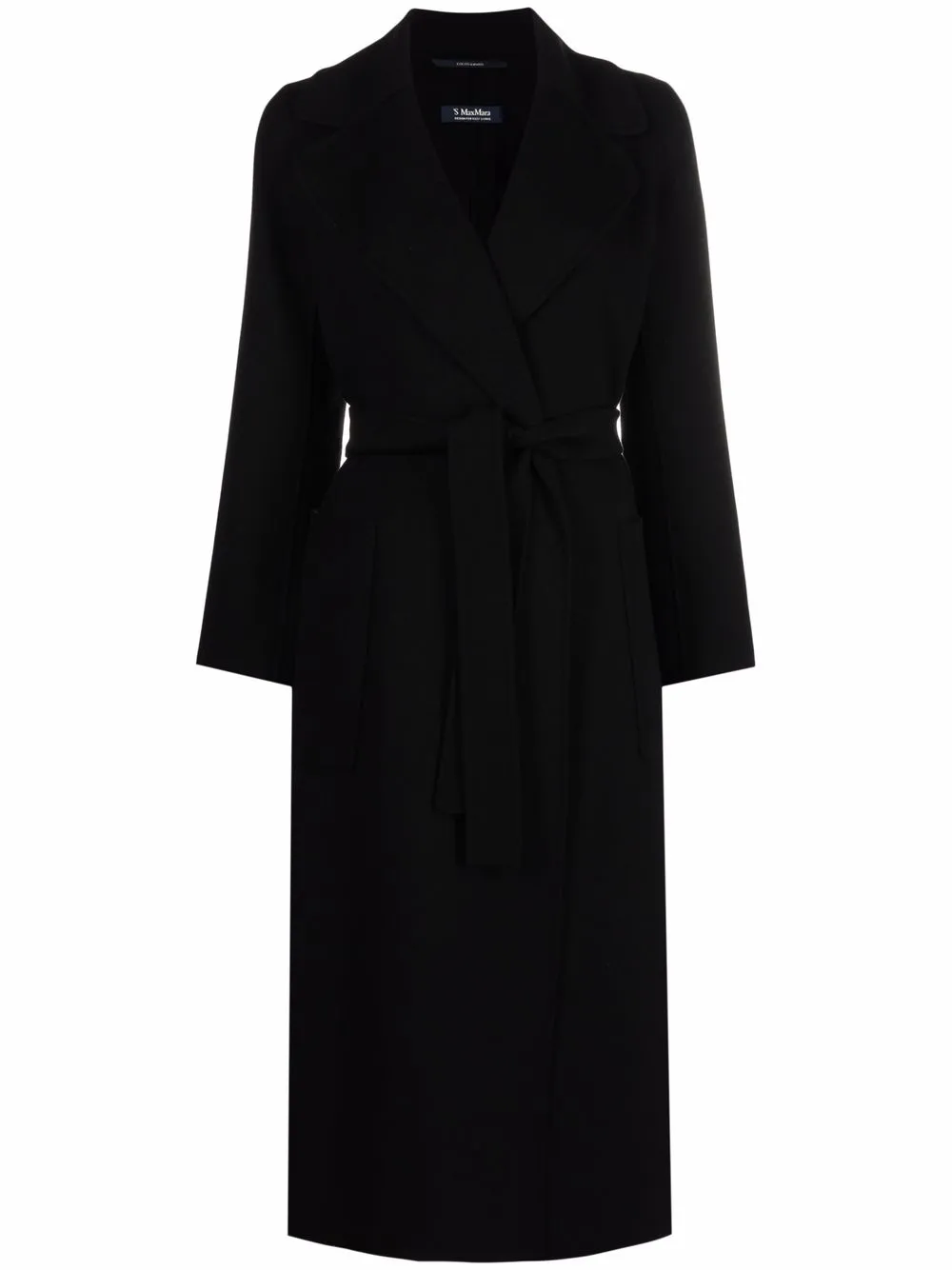 'S Max Mara Wollen mantel Zwart