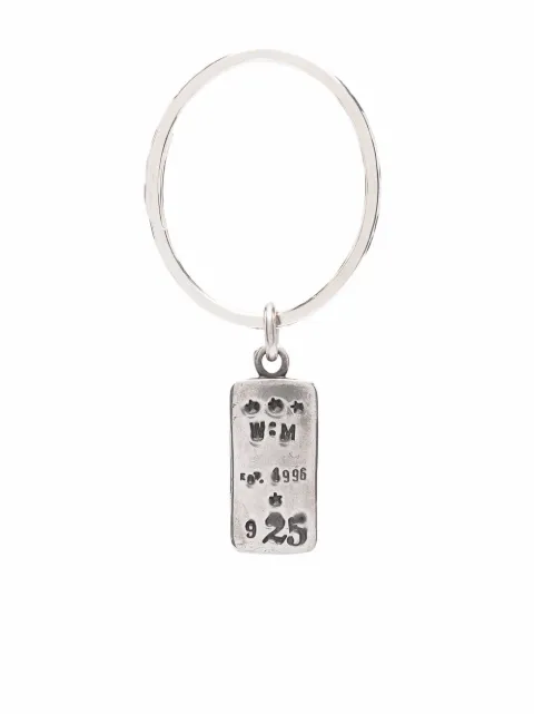 WERKSTATT:MÜNCHEN engraved hammered keyring