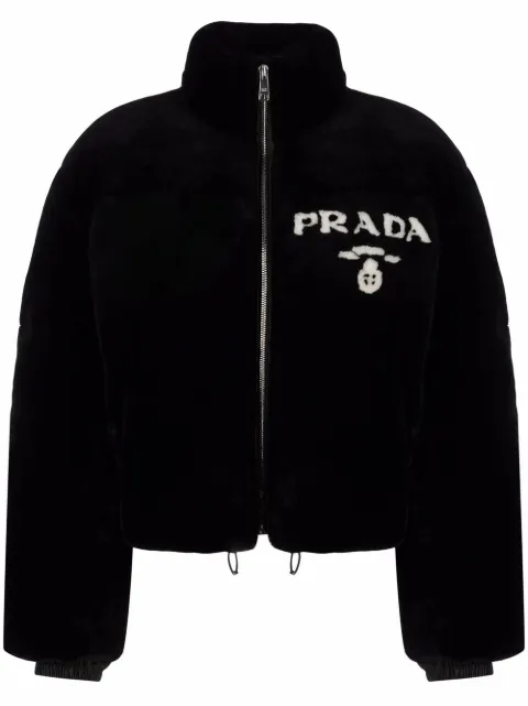 Prada logo-print zip-fastening jacket