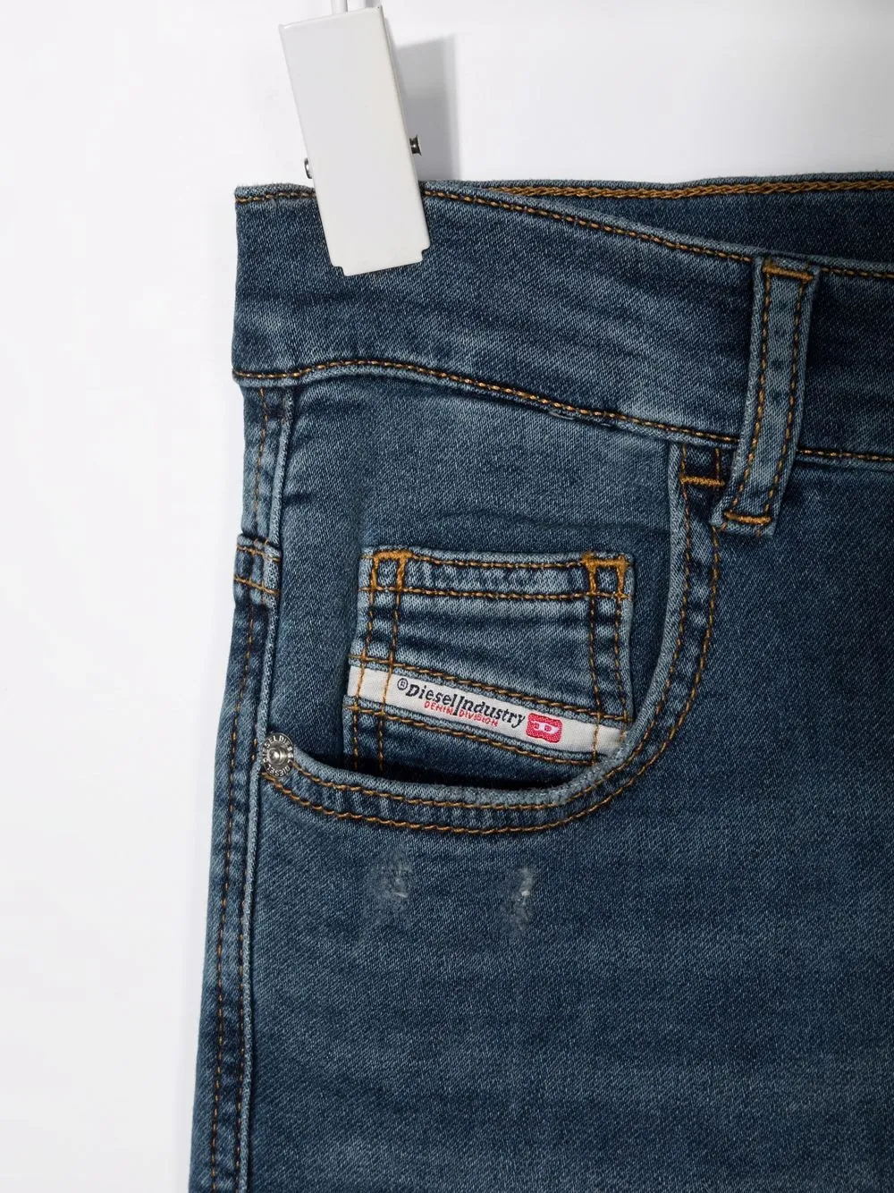 фото Diesel kids джинсы скинни с завышенной талией