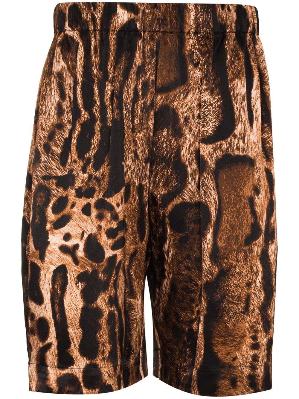 фото Edward crutchley ocelot high-waisted bermuda shorts