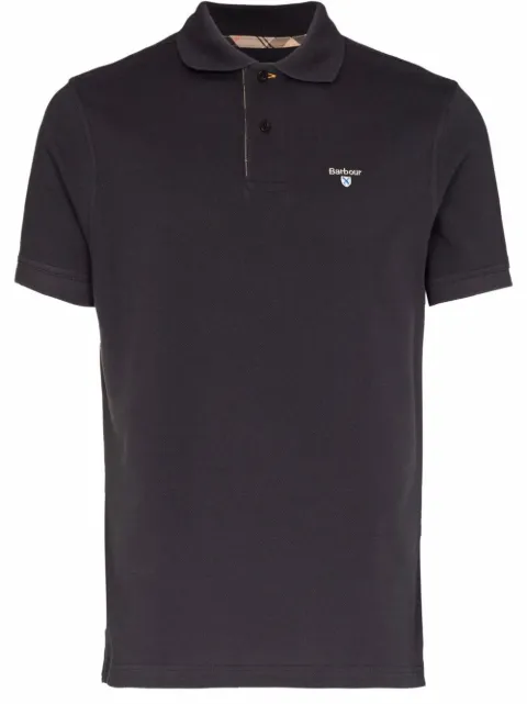 Barbour tartan trim short-sleeved polo shirt