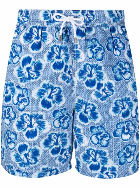 Hackett floral-print drawstring-waist swim shorts 