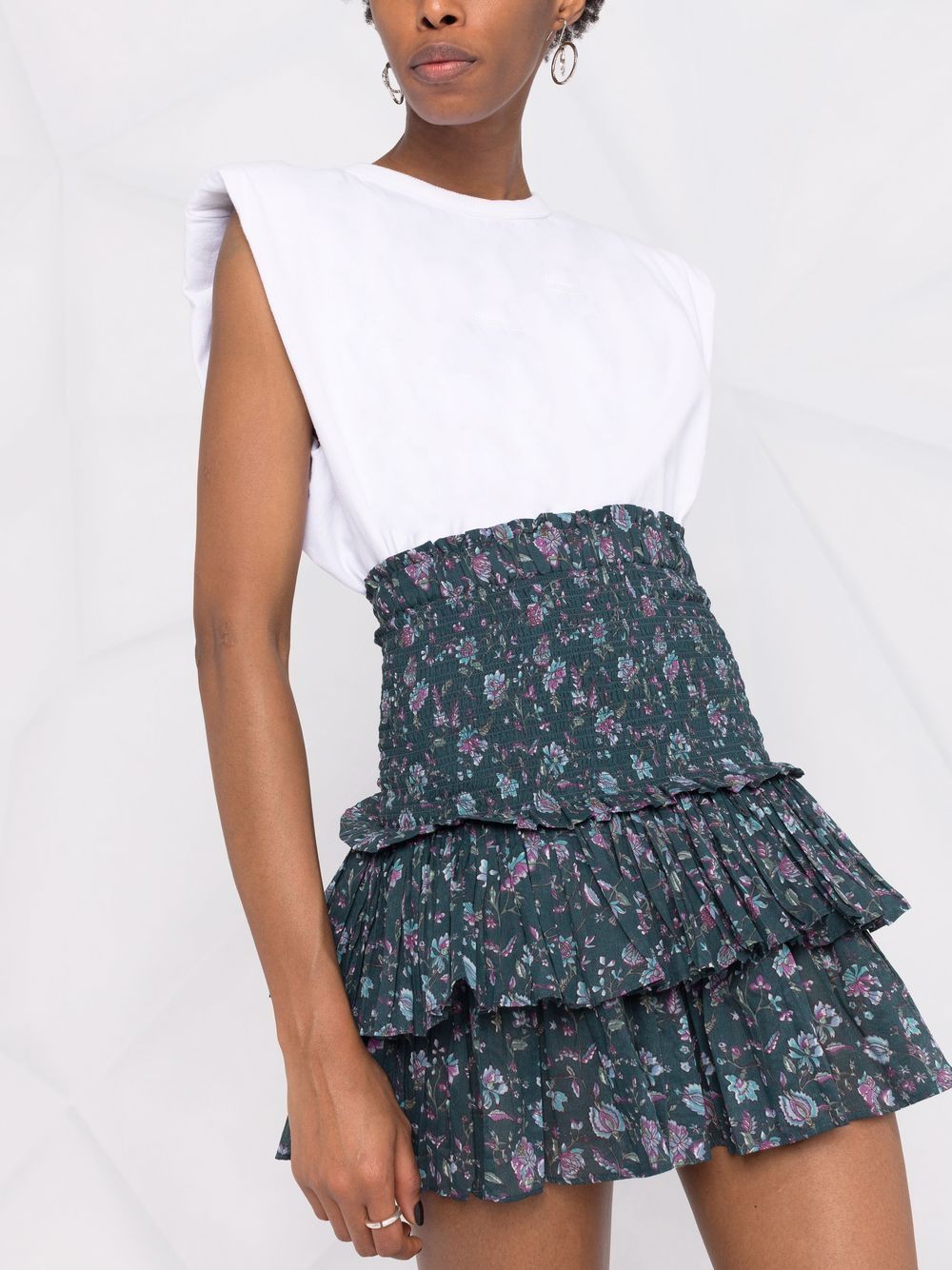 фото Isabel marant étoile floral-print high-waisted skirt