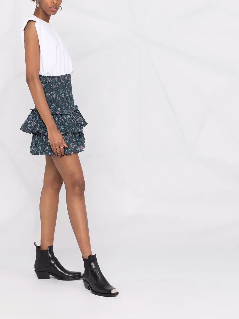 фото Isabel marant étoile floral-print high-waisted skirt