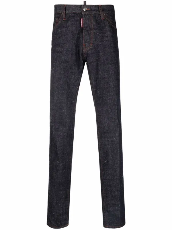 DSQUARED2 logo-print Tapered Jeans - Farfetch