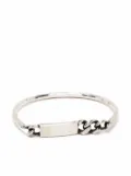 WERKSTATT:MÜNCHEN plaque chain bracelet - Silver