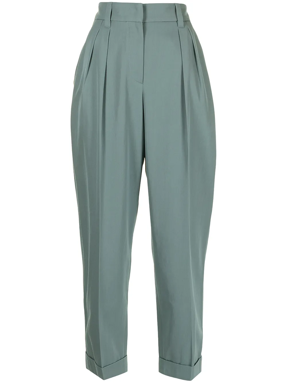 

Brunello Cucinelli pleat-detail tapered-leg tailored trousers - Blue