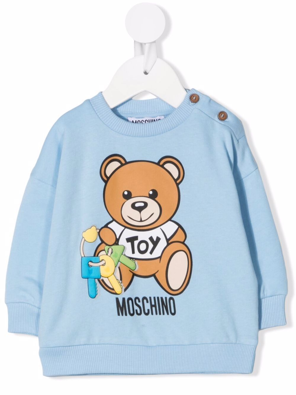 фото Moschino kids толстовка с принтом teddy bear