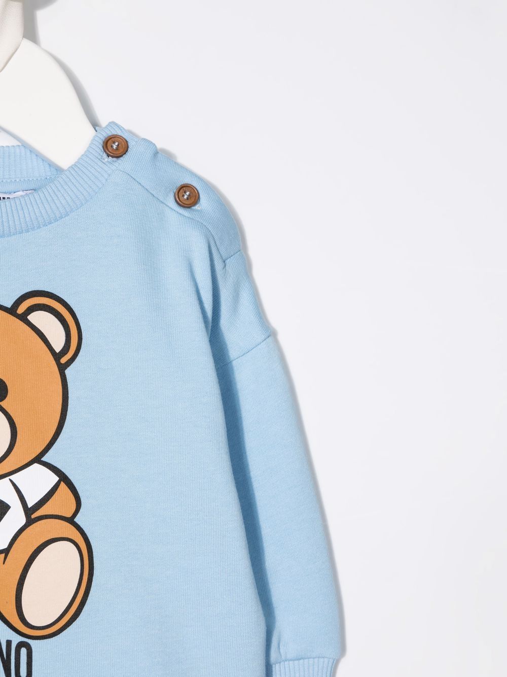 фото Moschino kids толстовка с принтом teddy bear